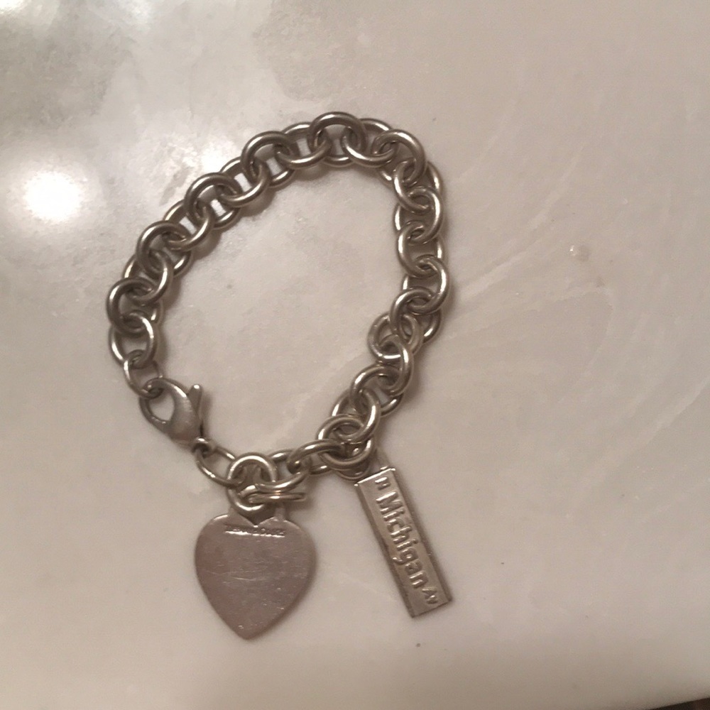 Authentic Tiffany & Co. silver charm bracelet